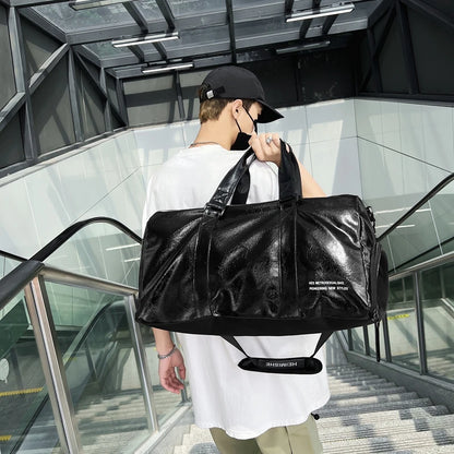 PU Leather Gym Duffel Bag – Premium Travel & Fitness Bag