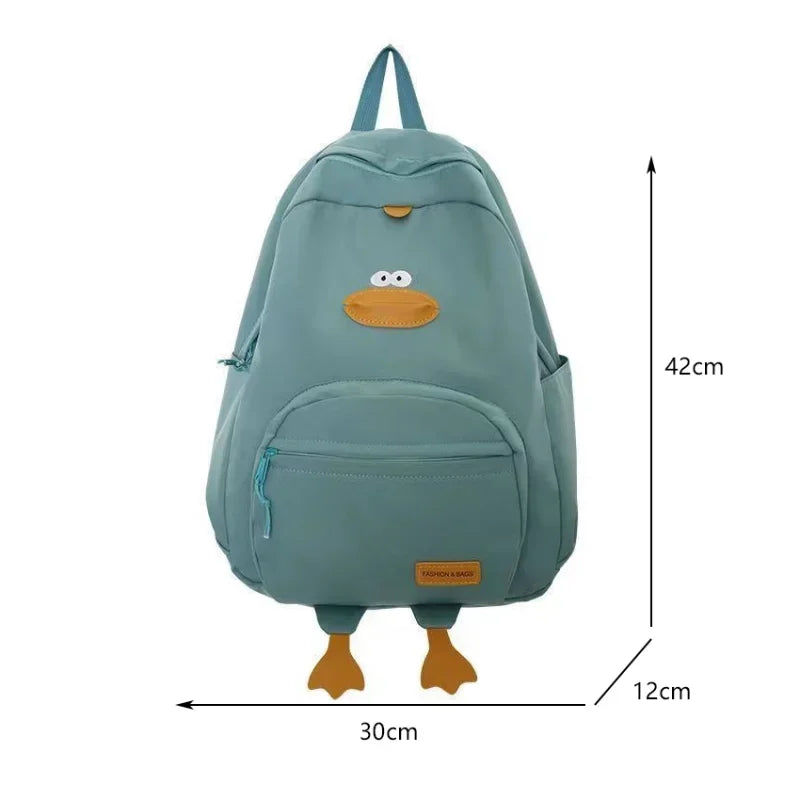 Cute Duck Backpack Kawaii School Bag for Girls & College Students