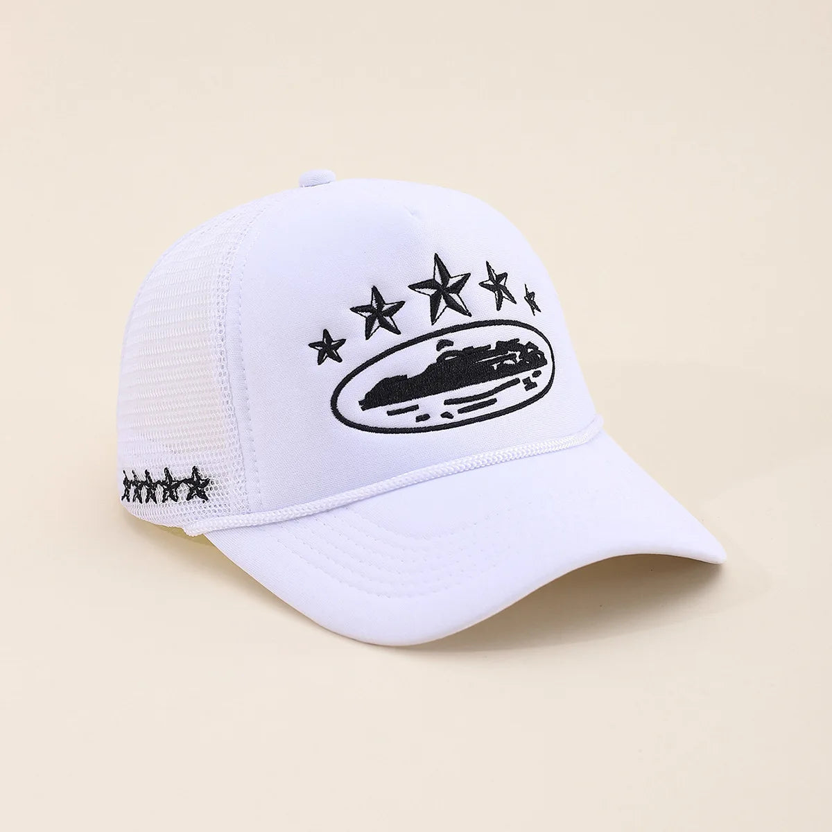 Unisex Men Women Cap Pentagram Embroidery Baseball Net Caps Spring Summer Outdoor Adjustable Casual
