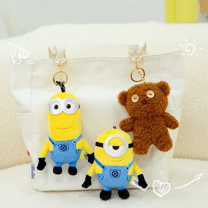 Cute Bear Plush Keychain Stuffed Animal Bag Charm Pendant