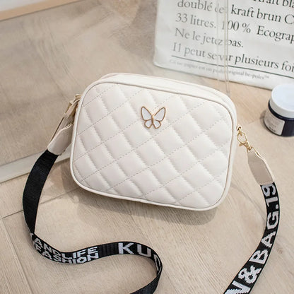 Diamond Pattern Quilted Crossbody Bag for Women