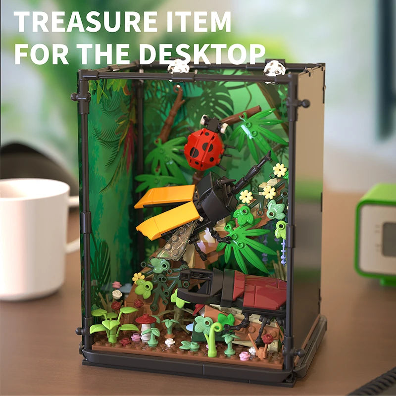 Insect Ecological Box Building Blocks – Beetle & Ladybug Diorama