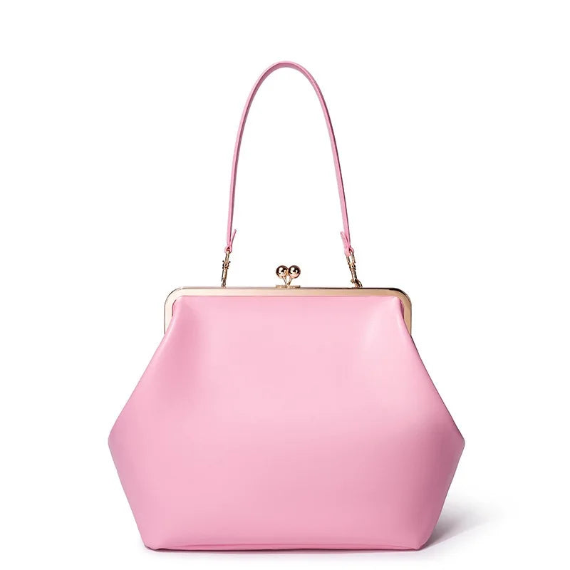 Women S Bag Retro Shell Oblique Span Clip Single Shoulder Large Capacity Trendy Portable Handbags