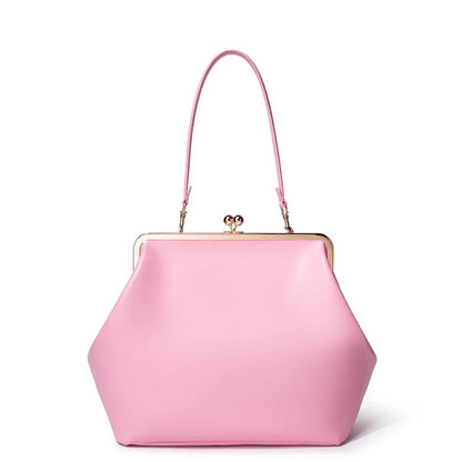 Women S Bag Retro Shell Oblique Span Clip Single Shoulder Large Capacity Trendy Portable Handbags