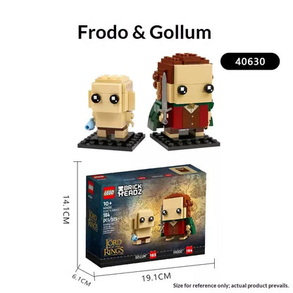 LEGO BrickHeadz 40630 Frodo & Gollum – Lord of the Rings Collectible Set
