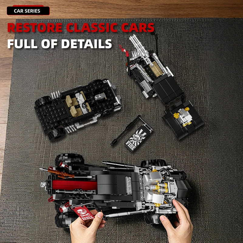 Wasteland Fury Armored Car Building Blocks Set – 1726 Pcs