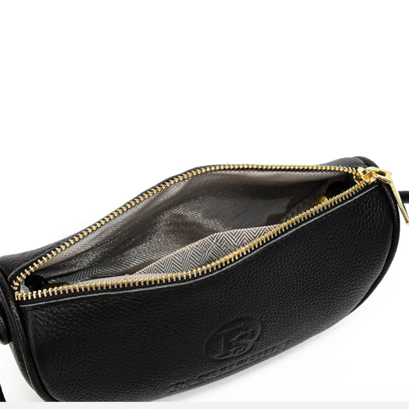 Brand Mini Bags Trend Designer Handbags Women S Genuine Leather Casual Lady Shoulder Black Crossbody