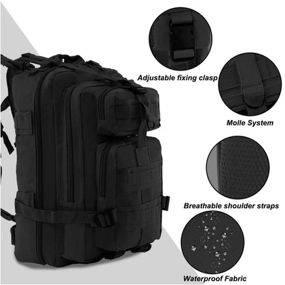 Tactical Backpack Large 3 Day Assault Pack Molle Bugout Bag