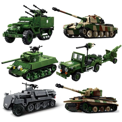 Military Battle Tank MOC Building Blocks – WWII Armor Model