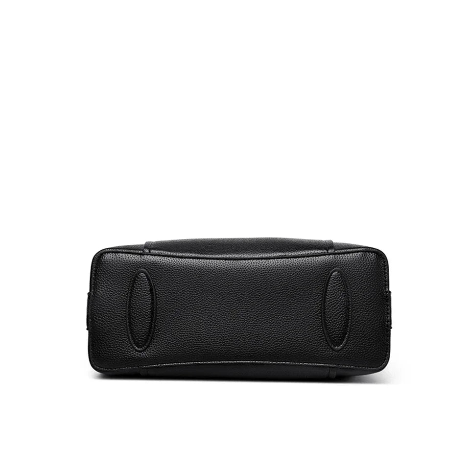 Luxury Leather Women's Handbag – 3-Layer Shoulder & Crossbody Tote