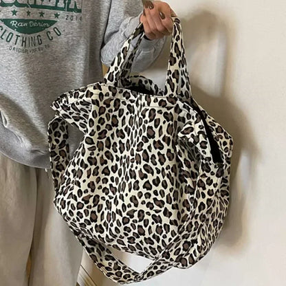 Leopard Print Crossbody Bag – Large Women's Shoulder Shopper