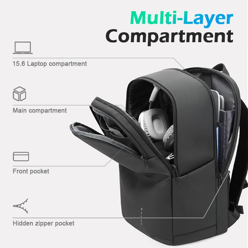 Bange Waterproof Laptop Backpack 15.6" for Men & Women