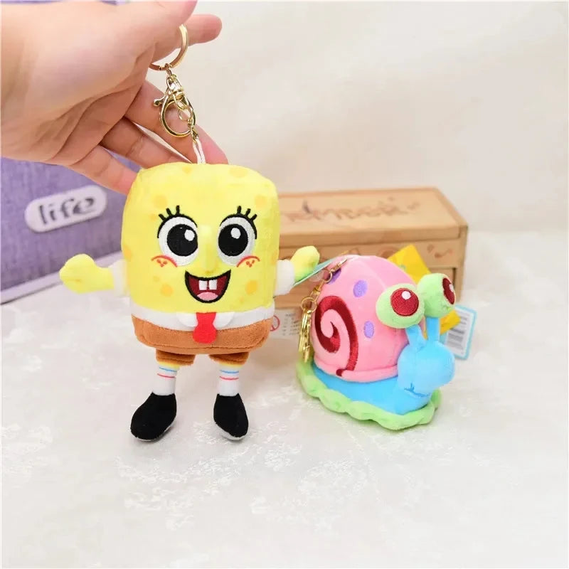 SpongeBob Plush Keychain – Kawaii Cartoon Bag Charm