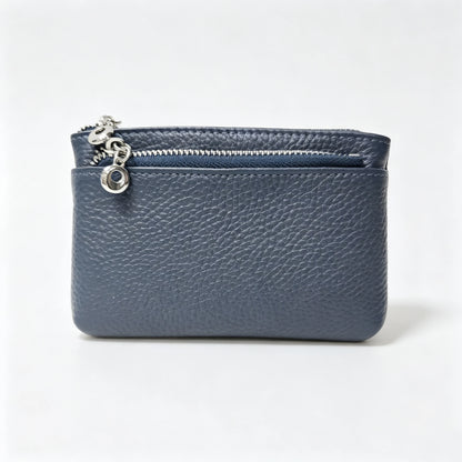 Genuine Leather Zipper Coin Purse for Women