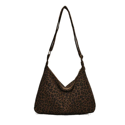 Leopard Print Shoulder Bag – Large Capacity Women's Crossbody