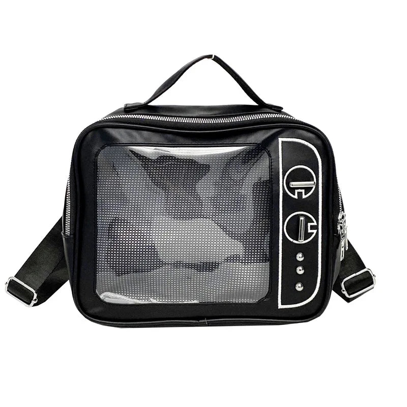 Ita Bag TV-Shaped Transparent Crossbody Bag for Girls