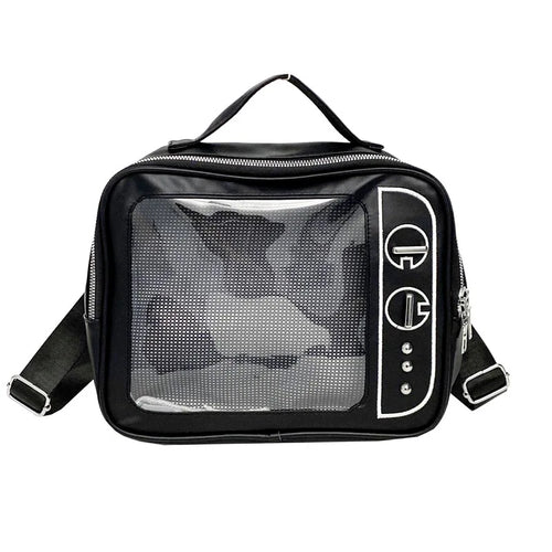 Ita Bag TV-Shaped Transparent Crossbody Bag for Girls
