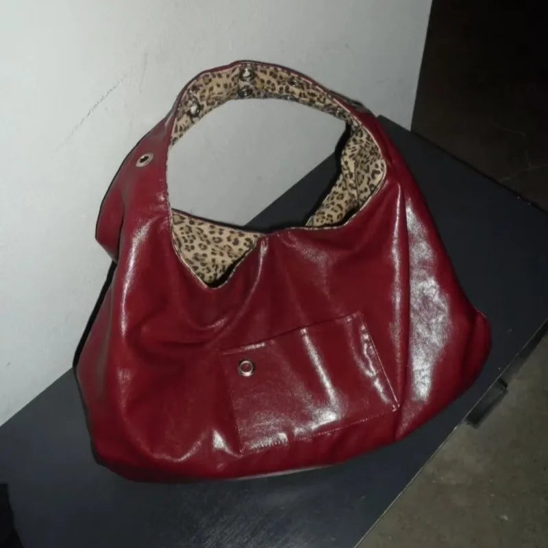 Leopard Print Double-Sided Tote Bag for Women