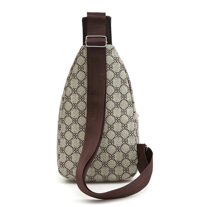 Men's Crossbody Sling Bag – Multifunction Messenger Chest Bag with Earphone Hole