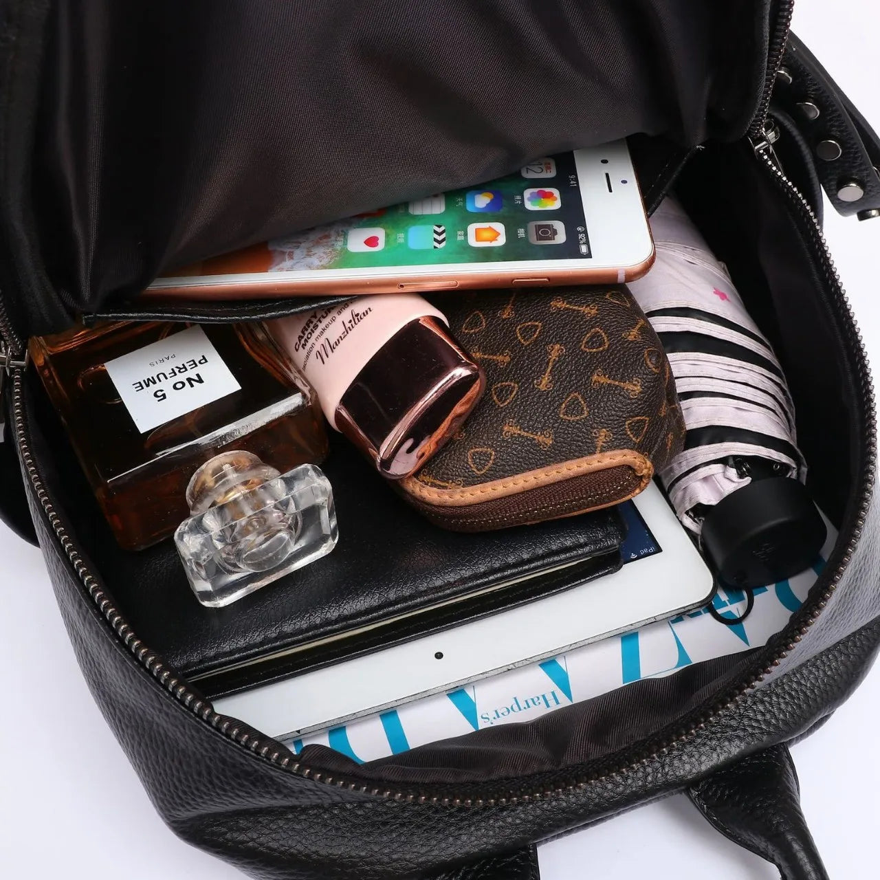 Genuine Leather Women's Backpack – Luxury Designer Bag