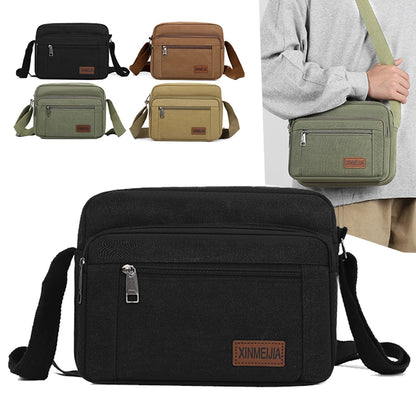Men's Shoulder Crossbody Bag Multi-Compartment