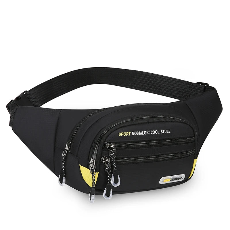 Men's Fanny Pack Multi-Pocket Waist Bag for Sports & Outdoor
