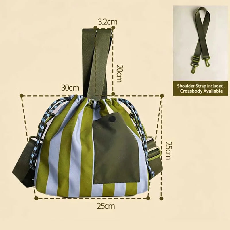 Insulated Lunch Bag – Large Capacity Crossbody with Shoulder Strap