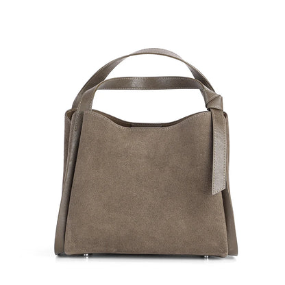 Women's Genuine Suede Leather Shoulder Bag – Luxury Designer Handbag