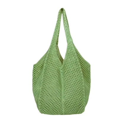 Crochet Mesh Tote Bag – Women's Large Hollow Woven Beach Bag