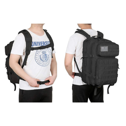 45L Tactical MOLLE Backpack – 3-Day Assault Pack for Hiking & Camping