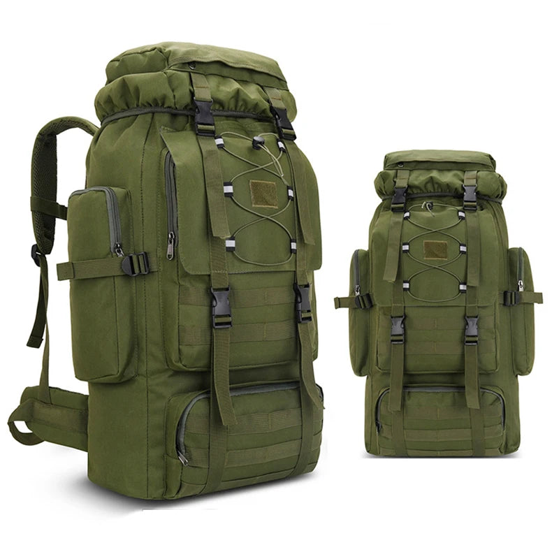 80L Large Hiking Backpack for Men – Camping & Mountaineering