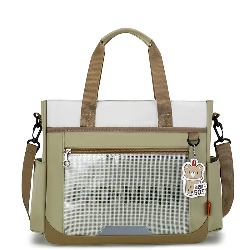Large Capacity Waterproof Tote Bag for School & Daily Use
