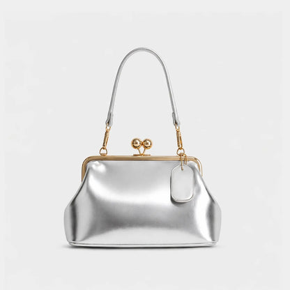 Kisslock Shell Clutch – Luxury Retro Frame Shoulder Bag for Women