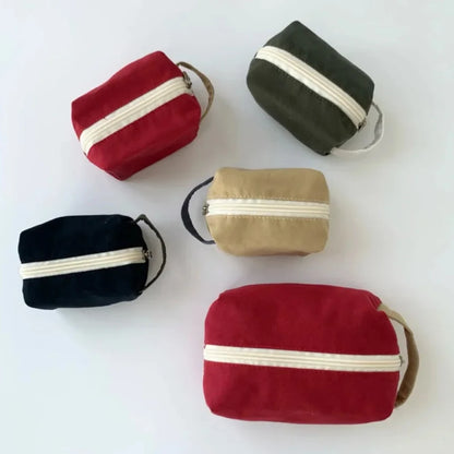 Canvas Cosmetic Bag Travel Makeup Organizer Pouch