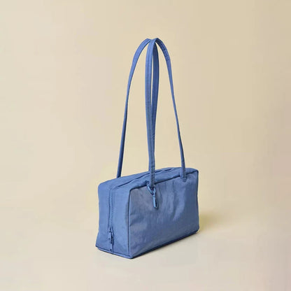 Polka Dot Shoulder Bag – Lightweight Nylon Handbag for Women