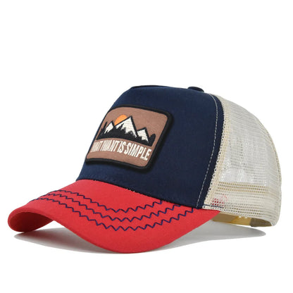 Mesh Breathable Baseball Cap – Embroidery Letter Outdoor Sports Hat