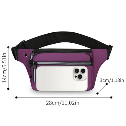 Sports Waist Bag & Chest Pack – Multi-Pocket Fanny Pack