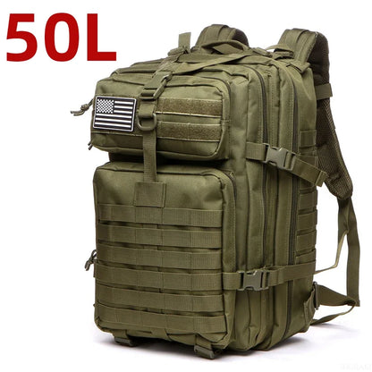 Tactical Backpack 25L/50L Waterproof MOLLE Hunting Camping Hiking Bag