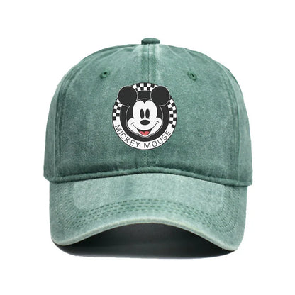 Unisex Mickey Mouse Print Kawaii Baseball Cap Wear Men Women Caps Vintage Trucker Hats Adjustable