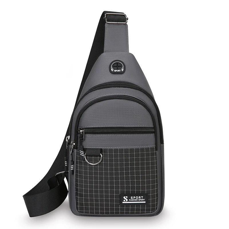 Men's Water-Resistant Crossbody Chest Bag – Lightweight Multipurpose Sling Pack