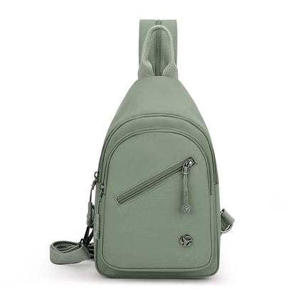 Women's Waterproof Nylon Sling Chest Bag – Lightweight Crossbody Shoulder Bag