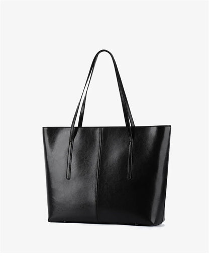 Large Capacity Vintage Leather Tote Bag for Women