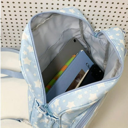 Star Print Ita Crossbody Bag Transparent Window Shoulder Bag
