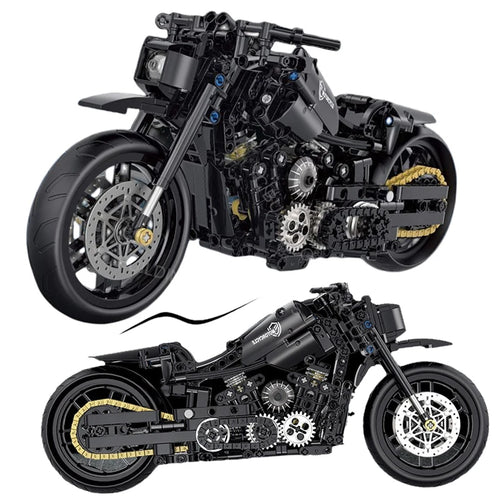 Motorcycle Building Block Set – 586 PCS Technical Brick Model Kit