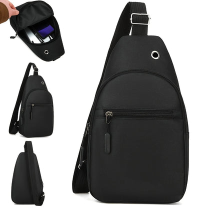 Crossbody Sling Bag – Oxford Cloth Multi-Pocket Chest Pack