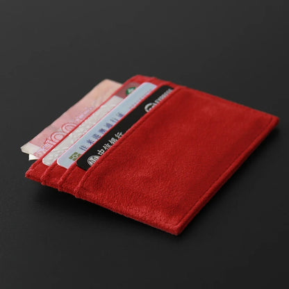 Hand-Woven Genuine Leather Card Holder Wallet for Men