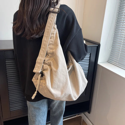 Large Capacity Canvas Shoulder Bag for Women