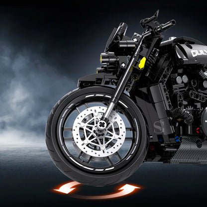 Dark Racing Motorcycle MOC Building Blocks Set – 500+ Pcs