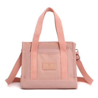 Simple Fashion Shoulder Bags For Women 2022 New Handbags Waterproof Nylon Canvas Tote Bag With Pockets Crossbody Lunch Bag Bolso