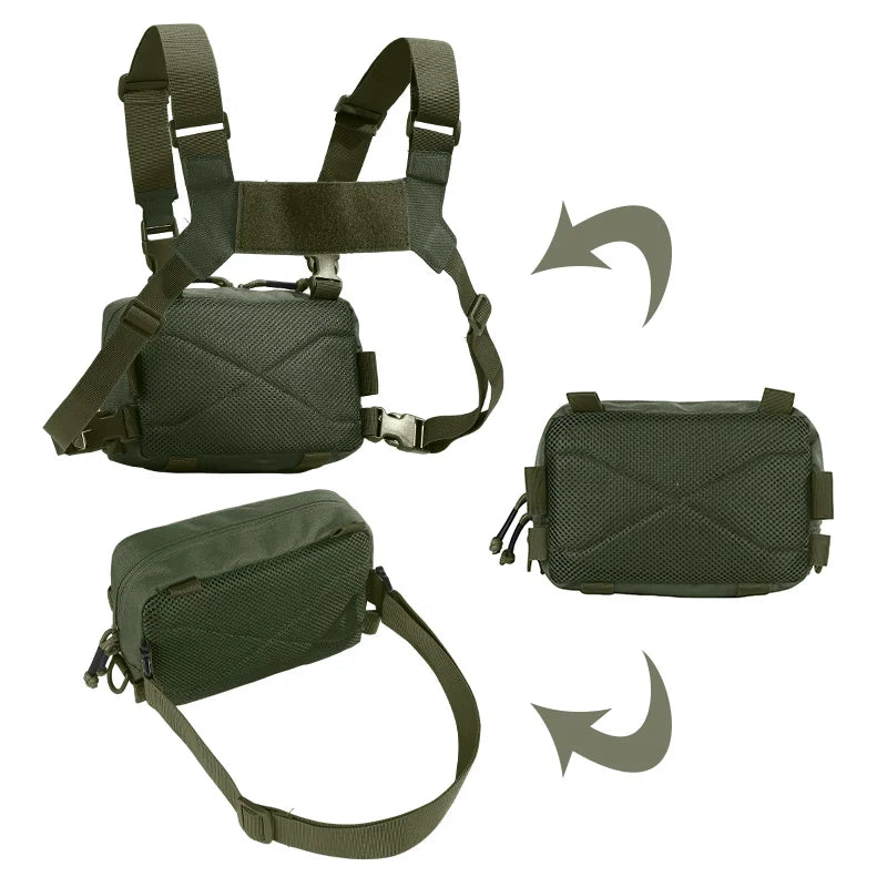 Tactical Chest Rig Bag – Fishing Lure & Outdoor Hiking Vest Pack